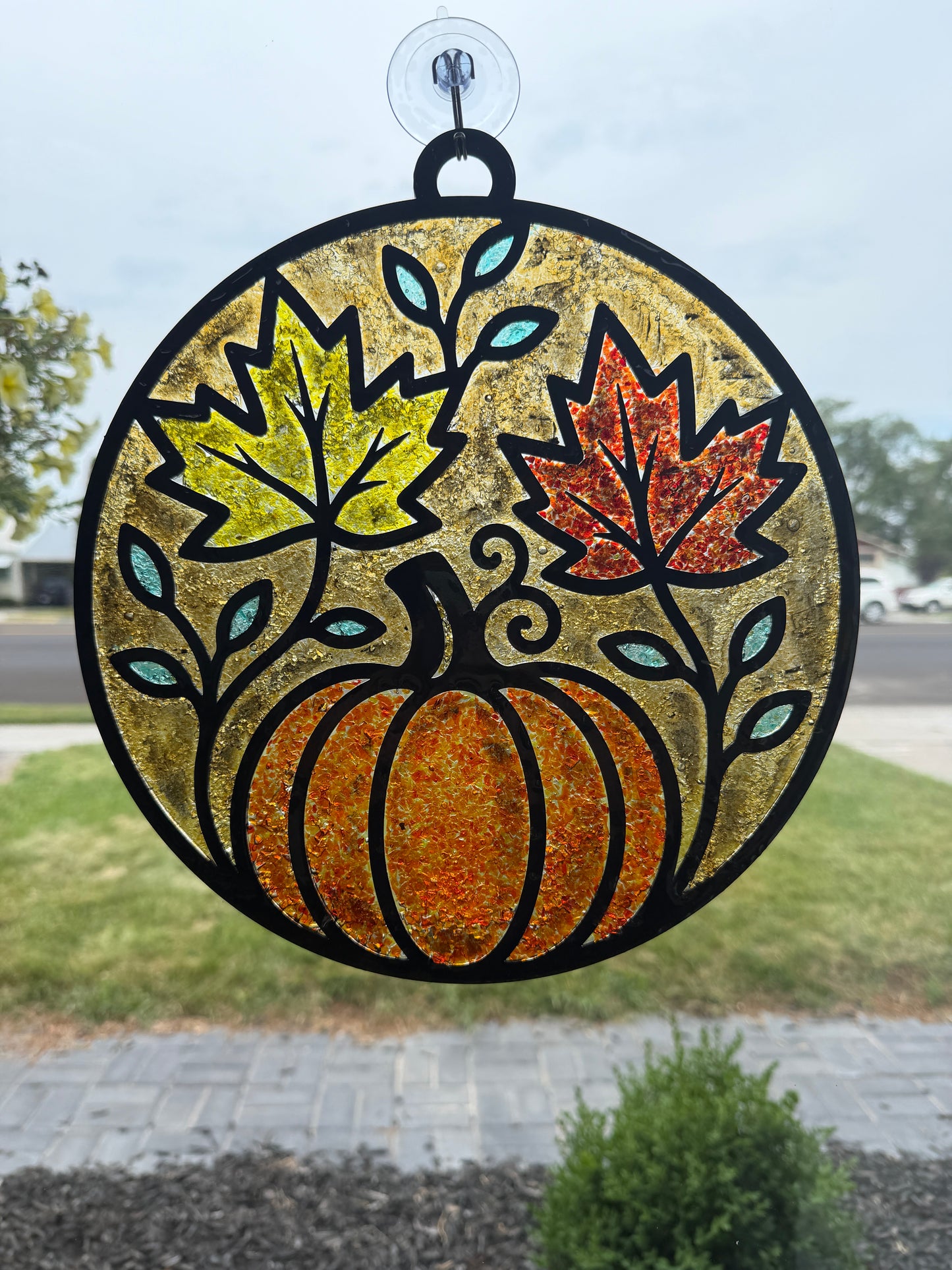 Crushed Glass Fall Suncatcher Workshop