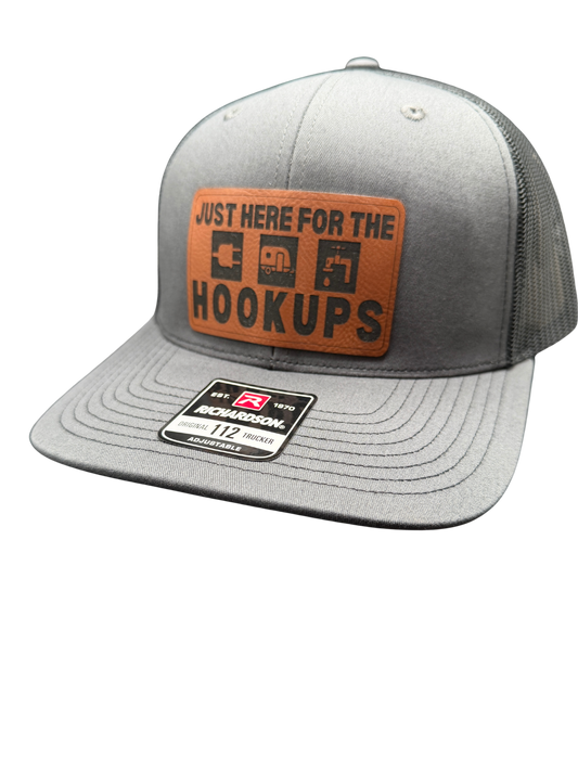 Just Here for the Hookups | Camping & RV Life Hat