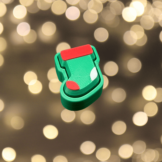 Christmas Stocking Fidget Clicker Keychain