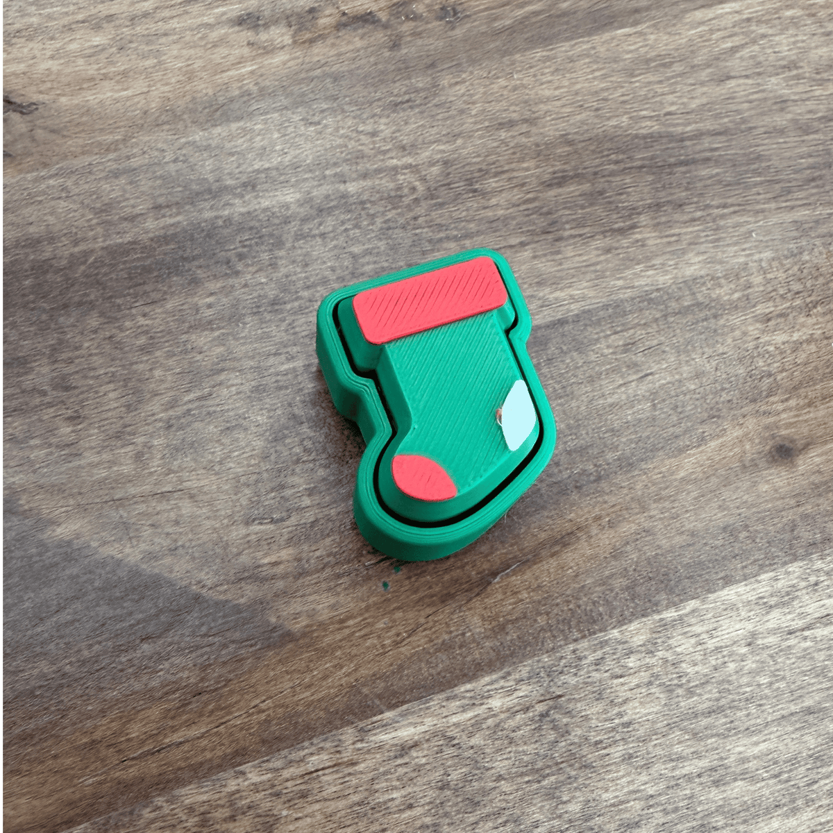 Christmas Stocking Fidget Clicker Keychain