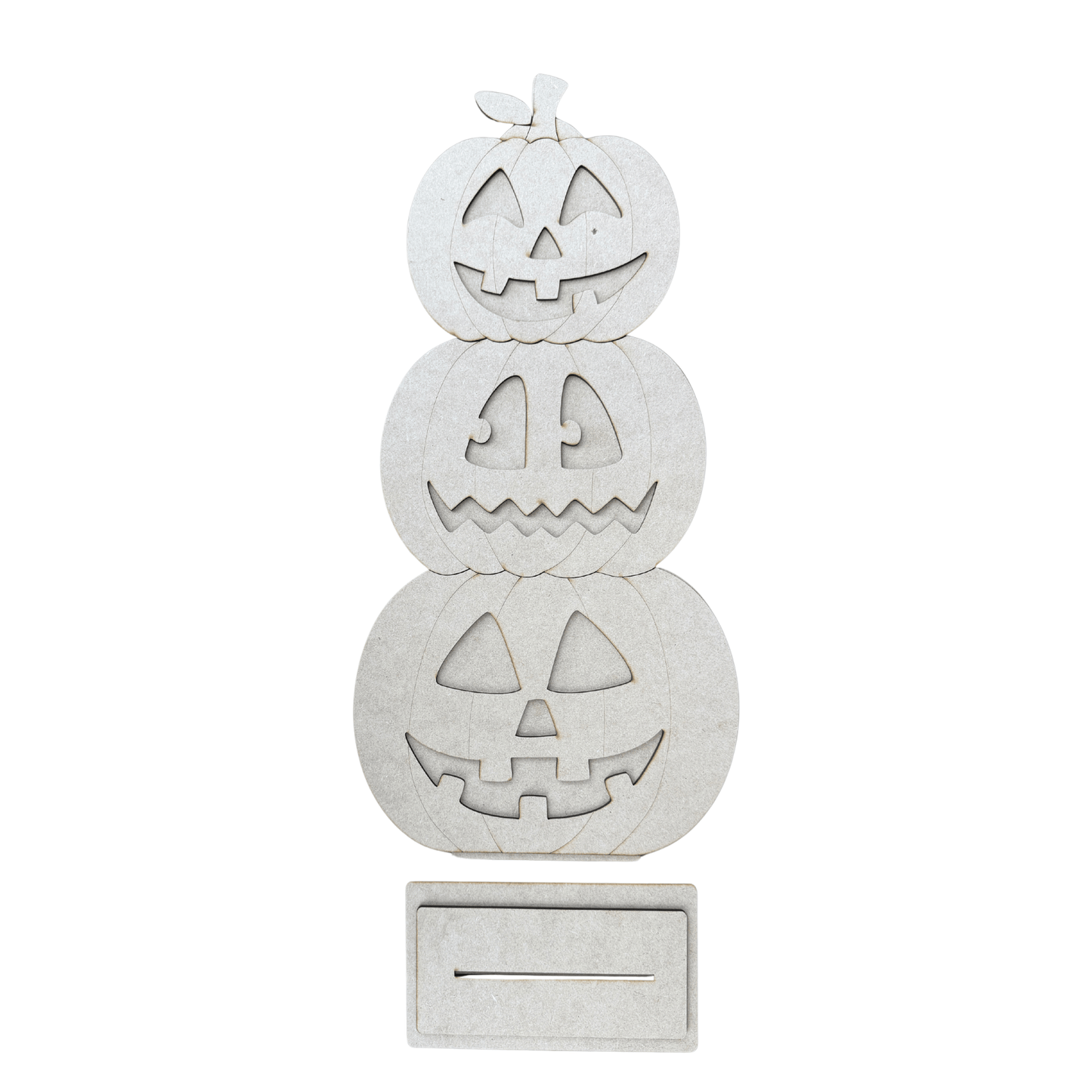 Stacked Jack O Lanterns Pumpkin Sitter 19"