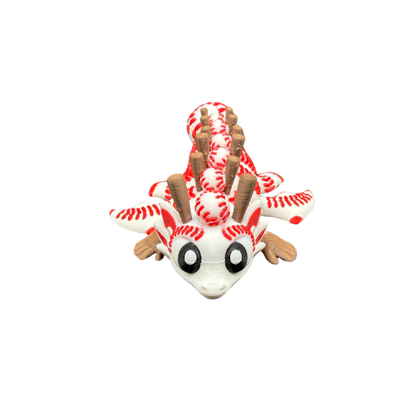 Baseball Flexi 3D Printed Dragon