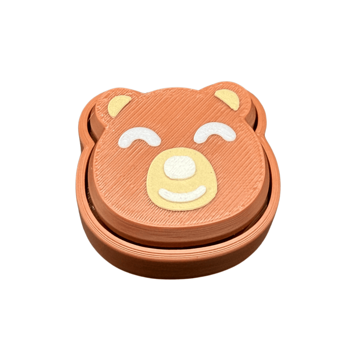 Bear Fidget Keychain | Mini 3D Printed Clicker
