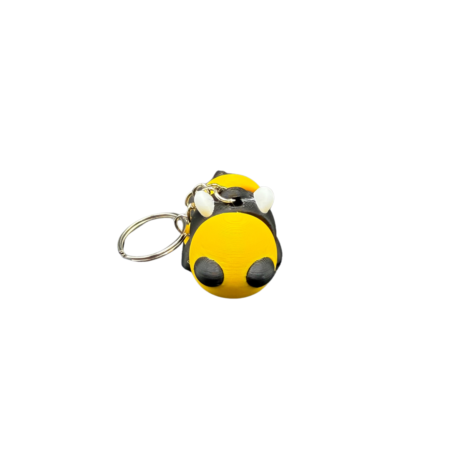  Cute Bee Keychain tiny bee keyring charm side view