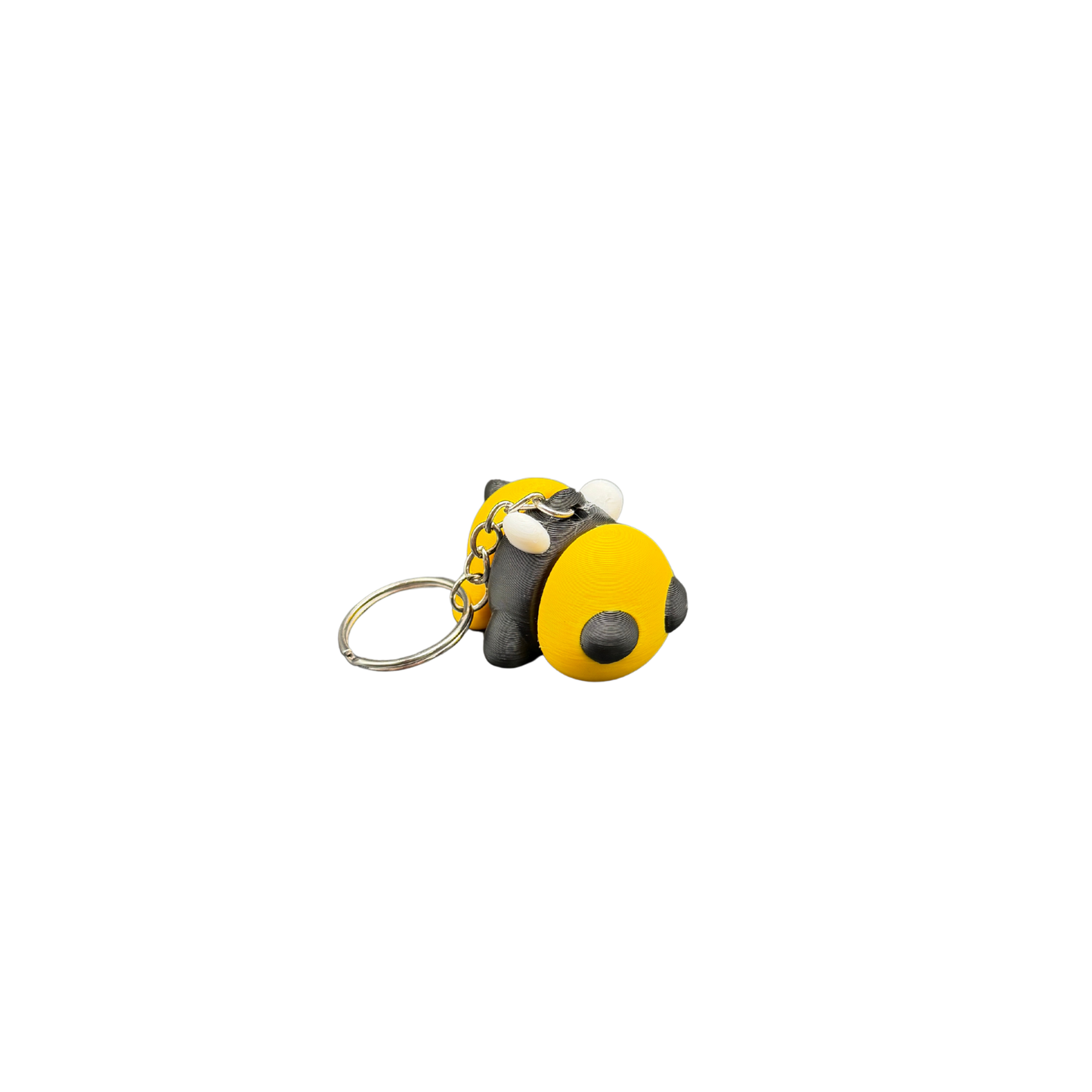  3D printed Cute Bee Keychain collectible bee charm close up
