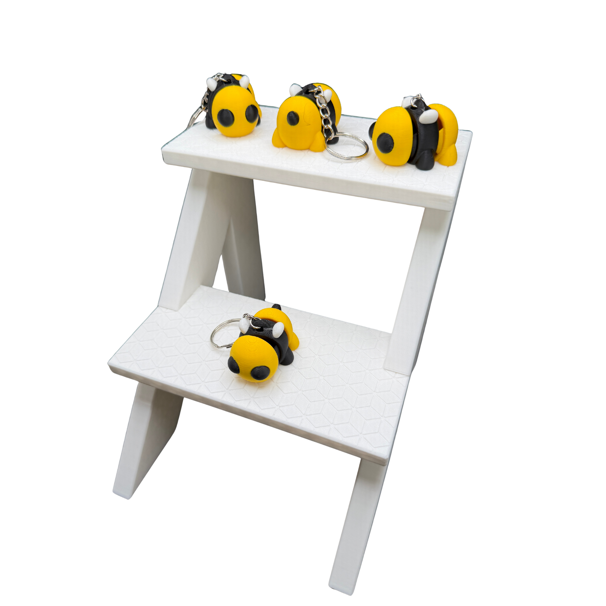  Cute Bee Keychain miniature articulated bee desk toy
