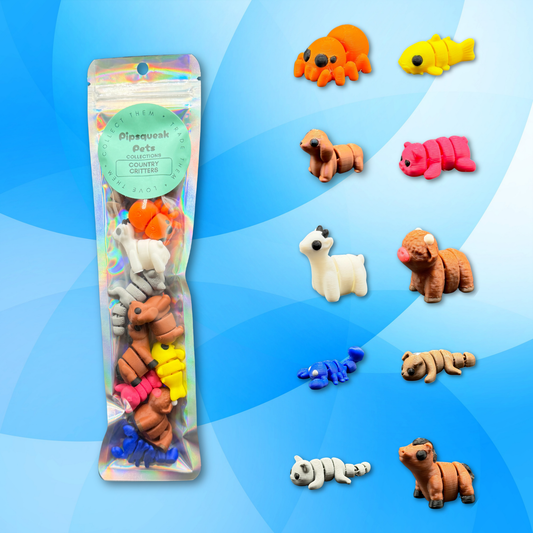 Country Critters Collection (Set of 10) - Pipsqueak Pets