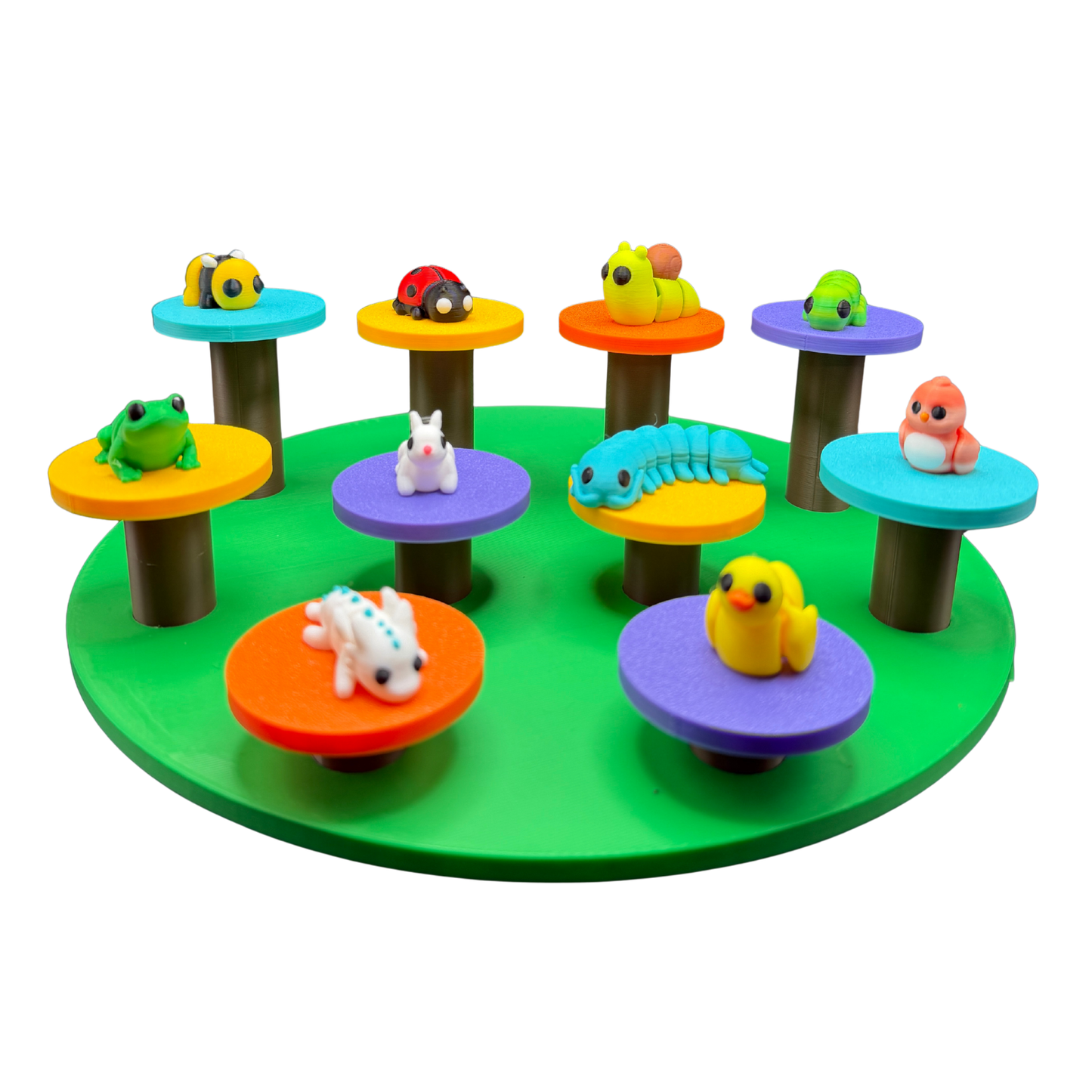 Mini collectible animal figures party favor and Easter basket and stocking stuffer gift set