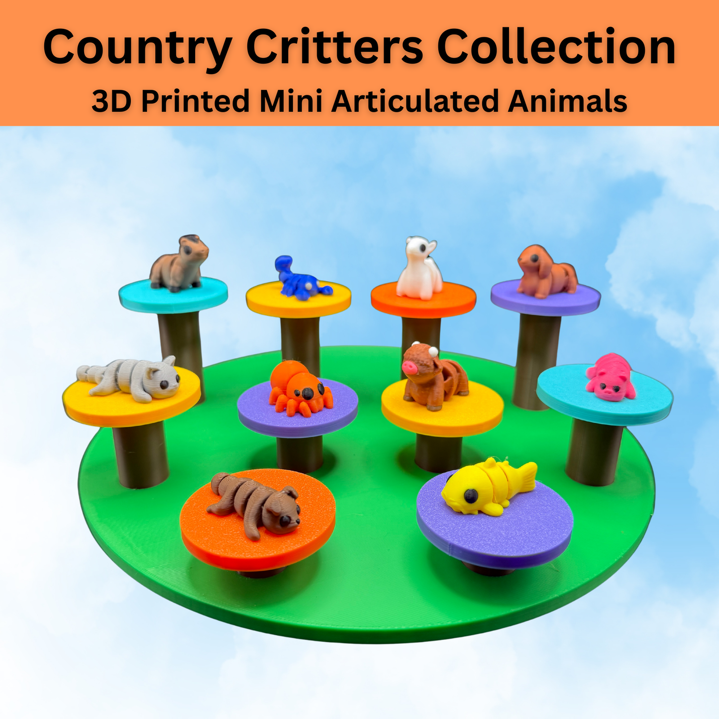 Country Critters Collection (Set of 10) - Pipsqueak Pets