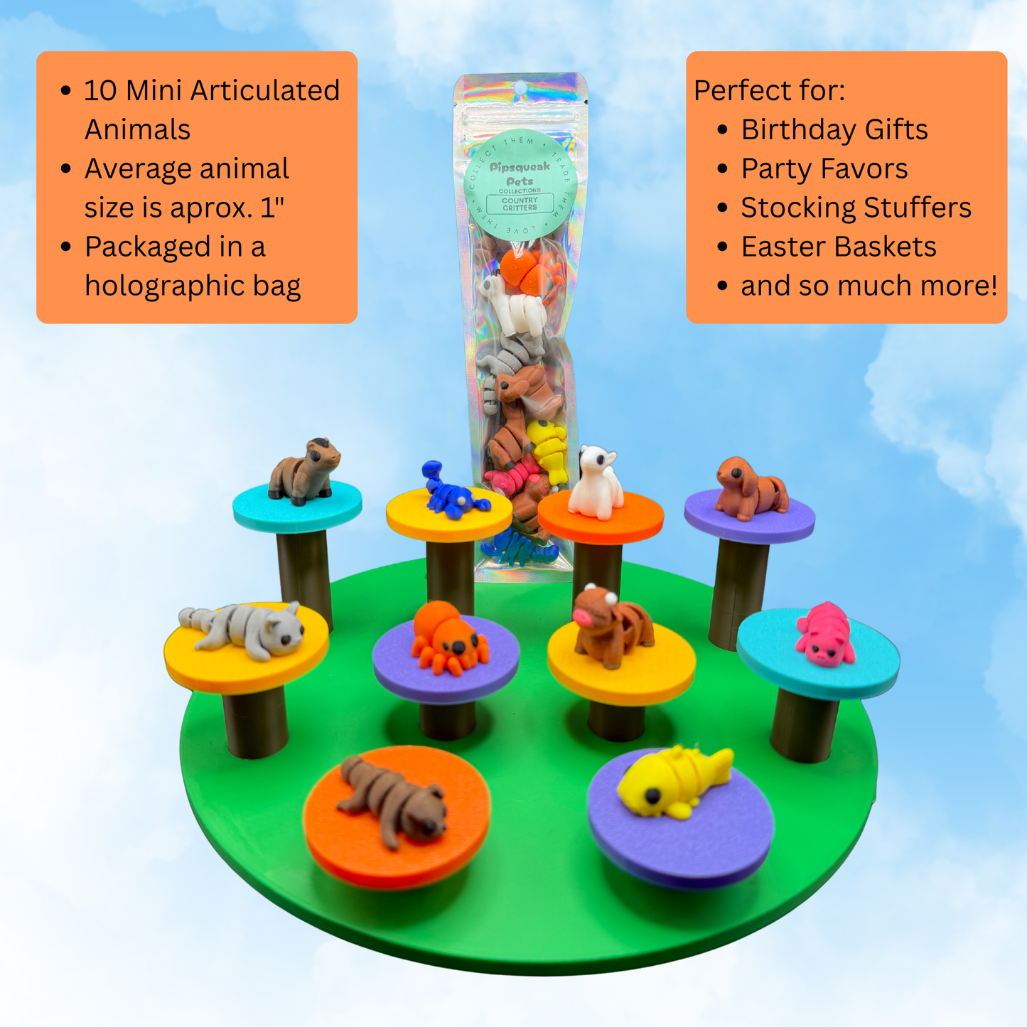 Country Critters Collection (Set of 10) - Pipsqueak Pets
