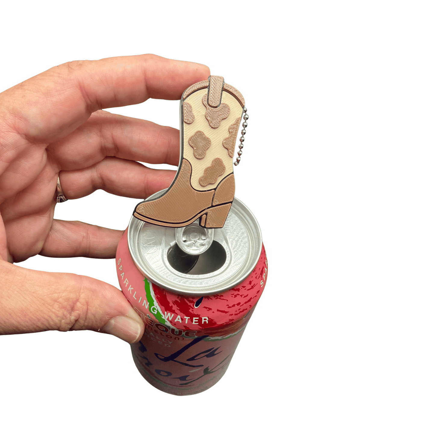 Cowboy Boot Can Opener Keychain