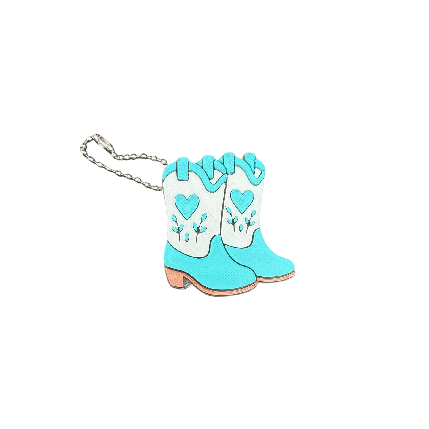 Cowboy Boots with Heart Can Tab Opener Keychain