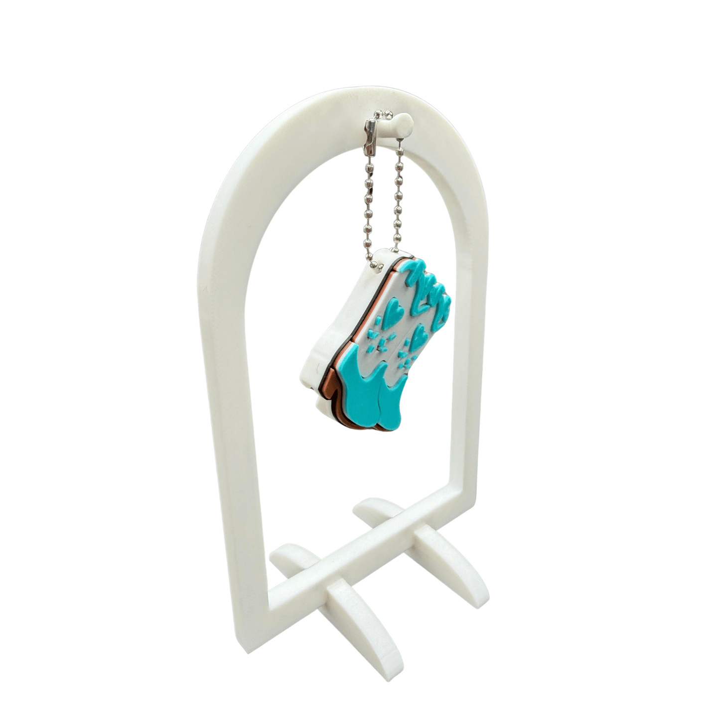 Cowboy Boots with Heart Can Tab Opener Keychain