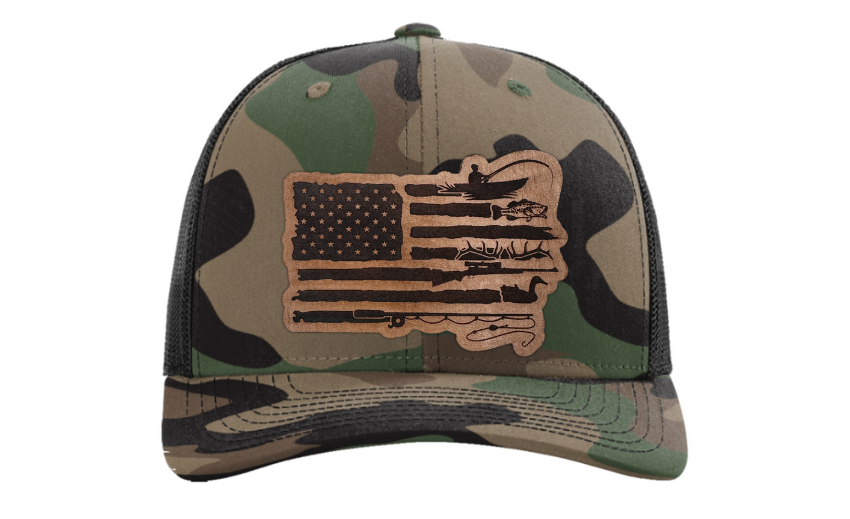 American Flag Hunting and Fishing Hat