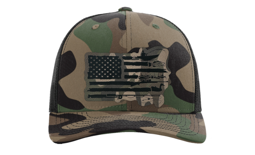 American Flag Hunting and Fishing Hat