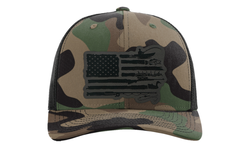 American Flag Hunting and Fishing Hat