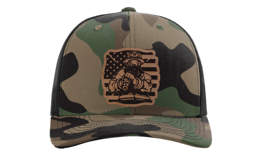 Fireman American Flag Hat