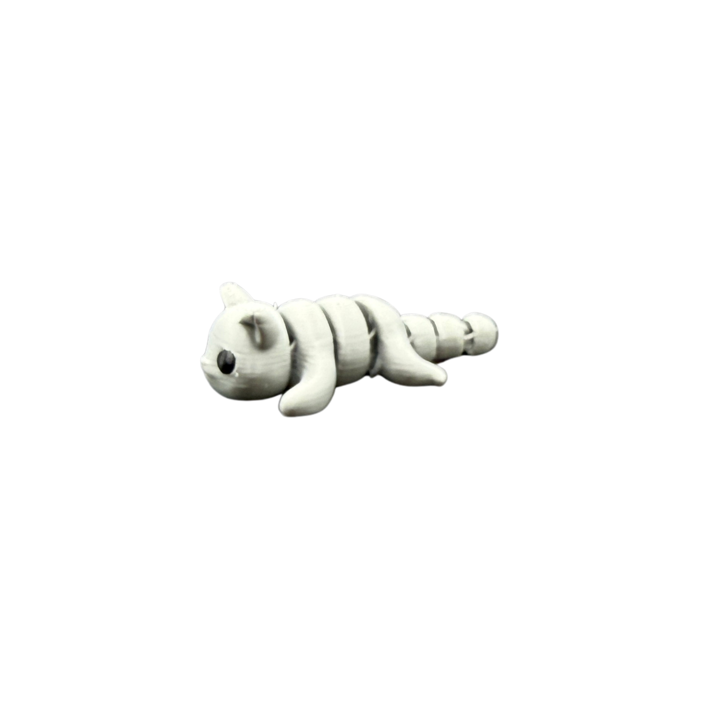 mini cat fidget toy in hand showing size and movement