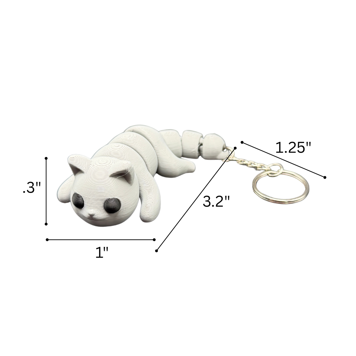 Articulated Cat Keychain