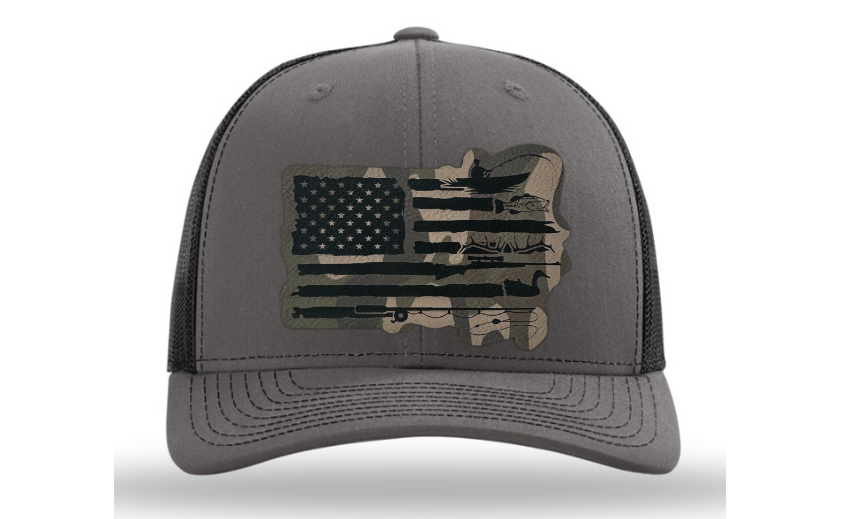 American Flag Hunting and Fishing Hat