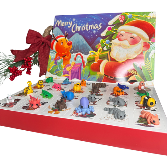 3d Printed Mini Articulated Animals Christmas Advent Calendar Countdown