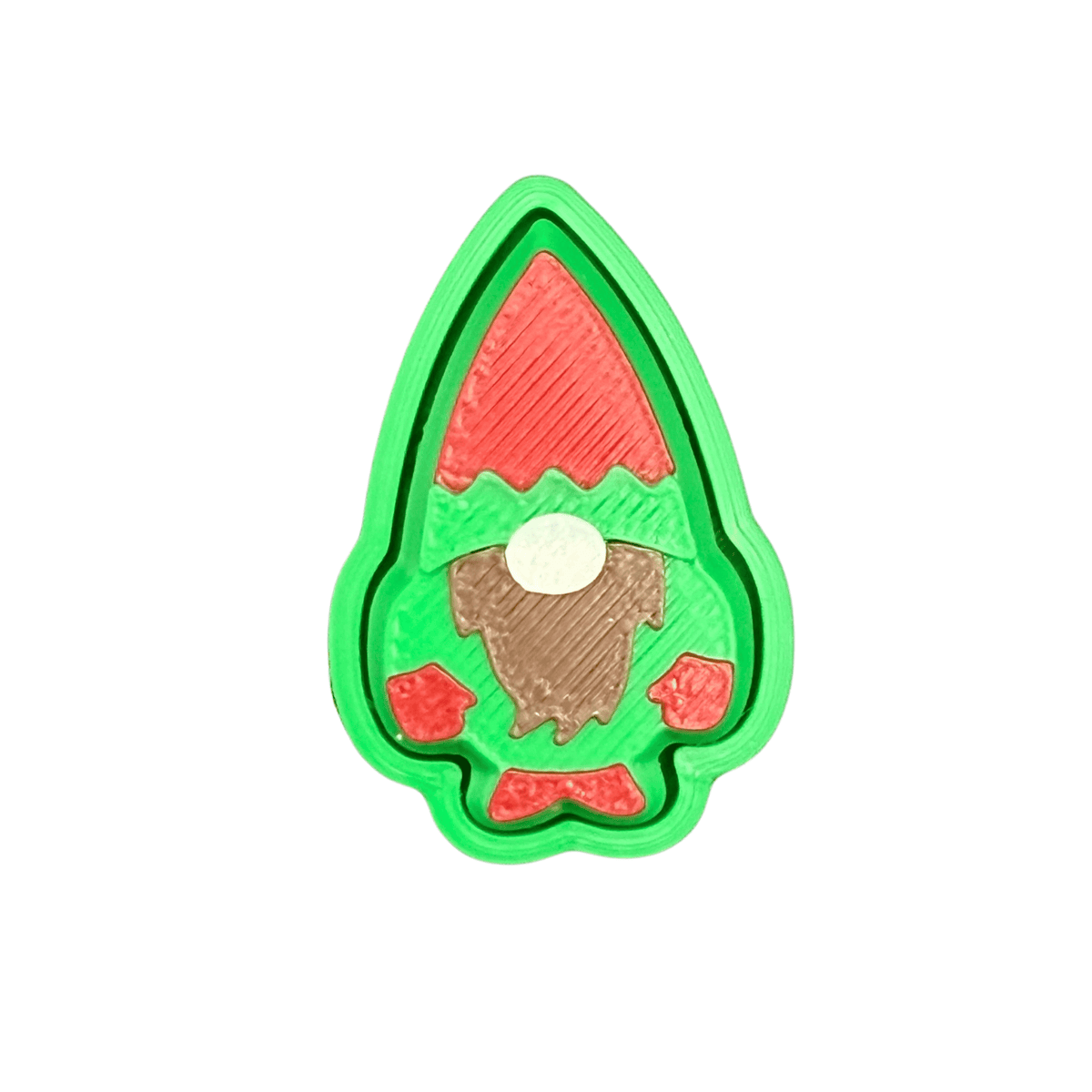 Christmas Gnome Fidget Clicker Keychain
