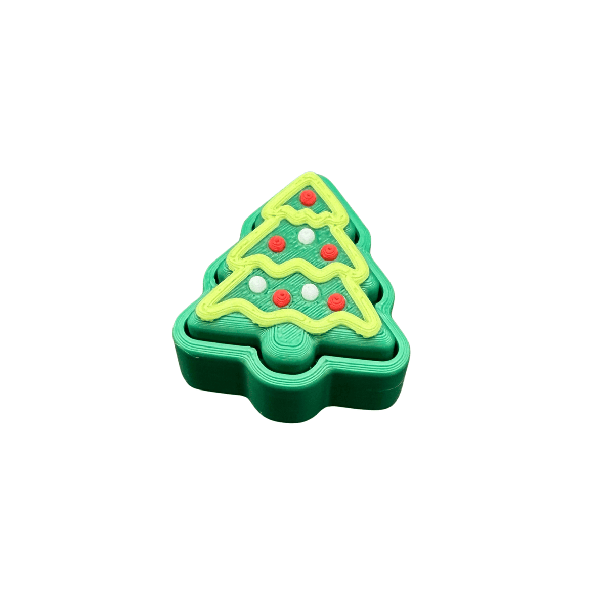 Christmas Tree Fidget Clicker Keychain