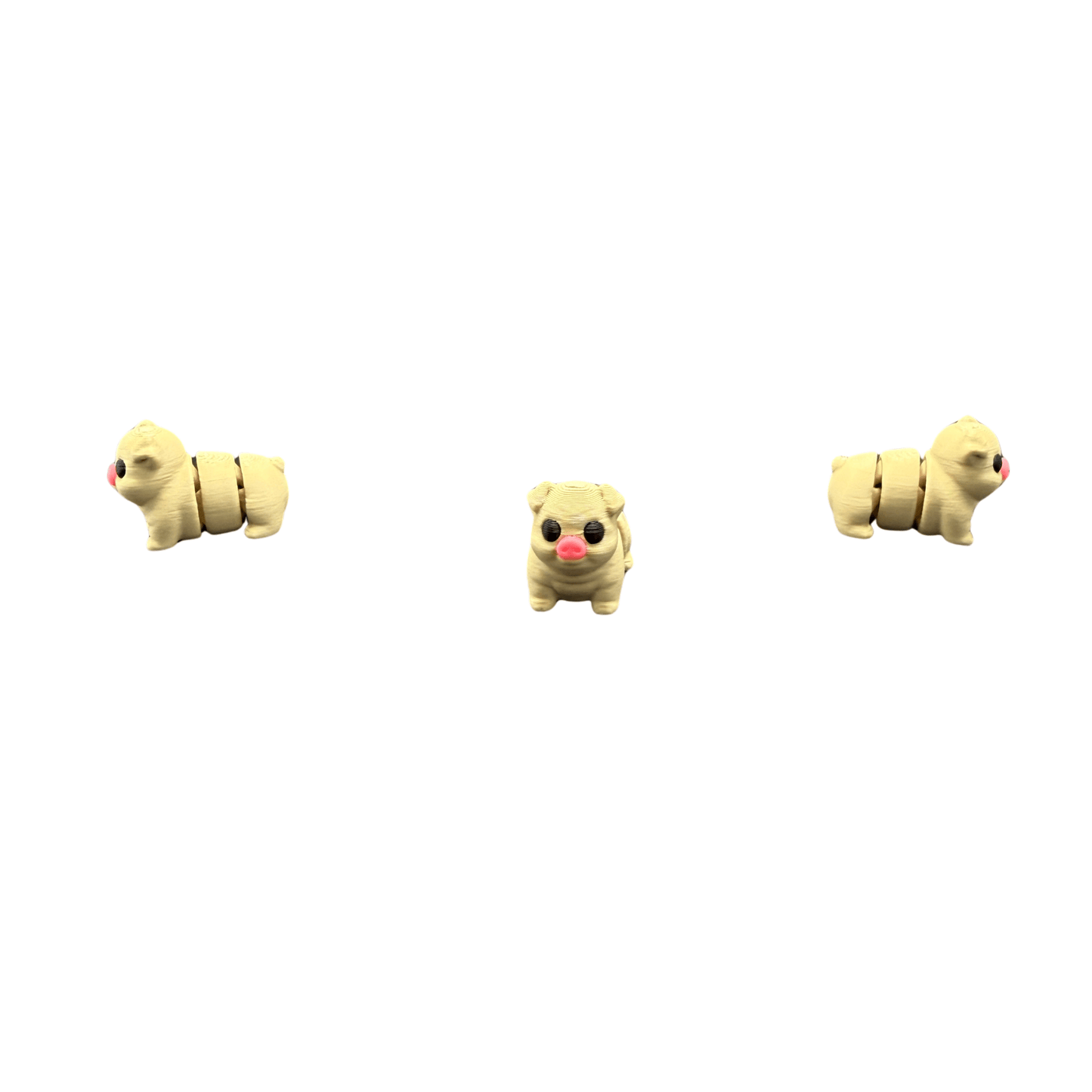 Chubby Pig Mini Articulated Animal 3D Printed
