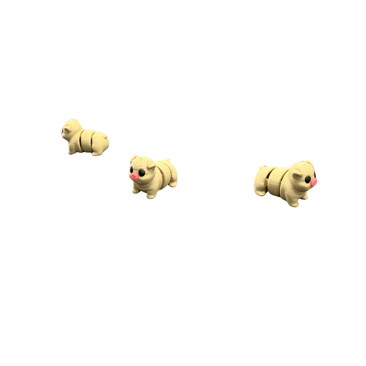 Chubby Pig Mini Articulated Animal 3D Printed
