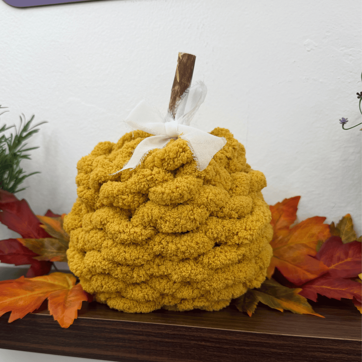 Chunky Yarn Pumpkin Workshop: Hand Knit a Chunky Yarn Pumpkin