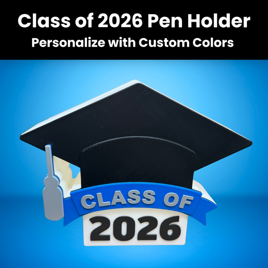 Class of 2026 Personalized Graduation Cap Pen Holder