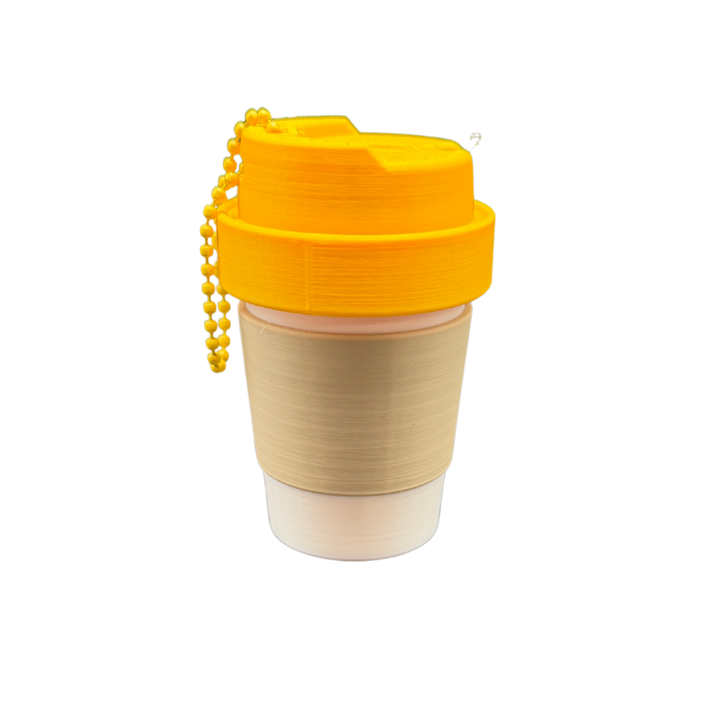 colorful coffee cup keychain container collection