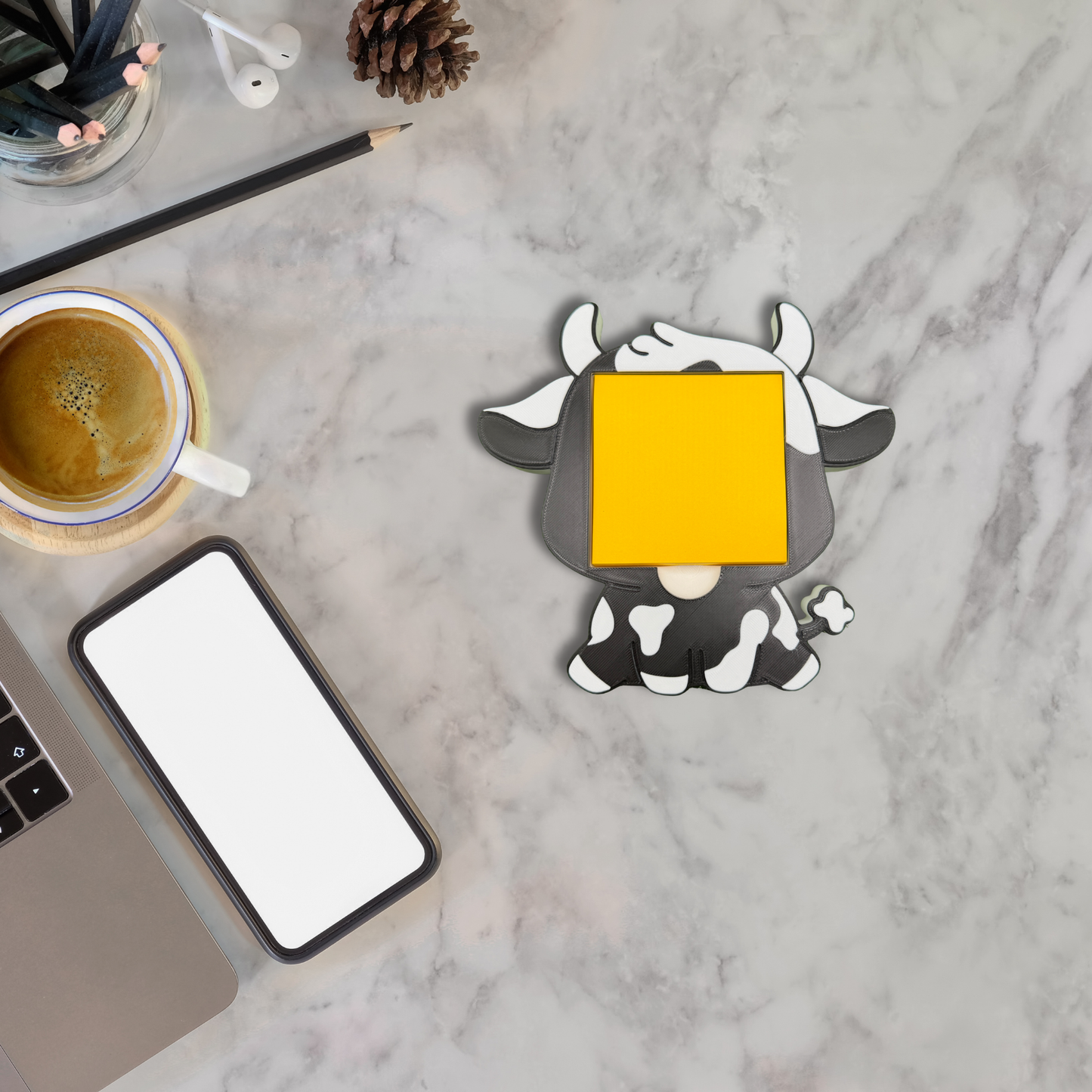 Cow Sticky Note Holder