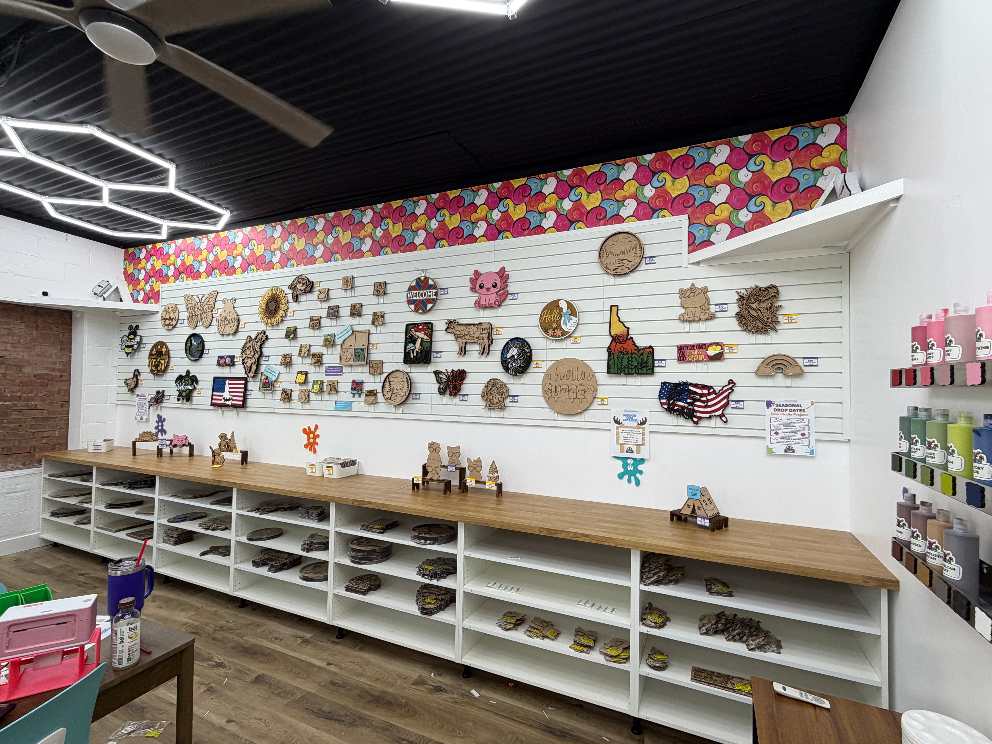 Available projects at the Creative Studio at Moose Creek Creative