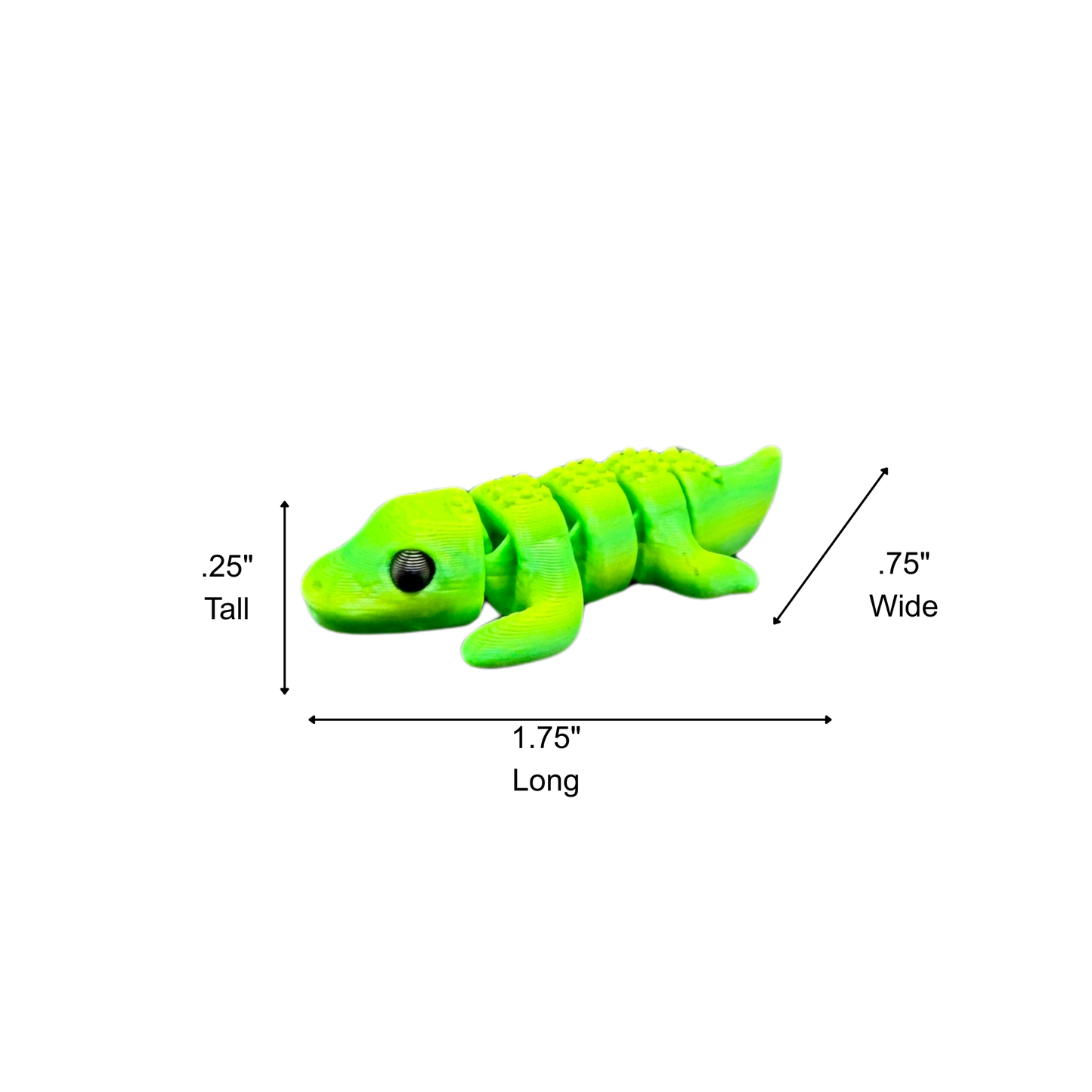 3d printed articulated crocodile toy flexible body