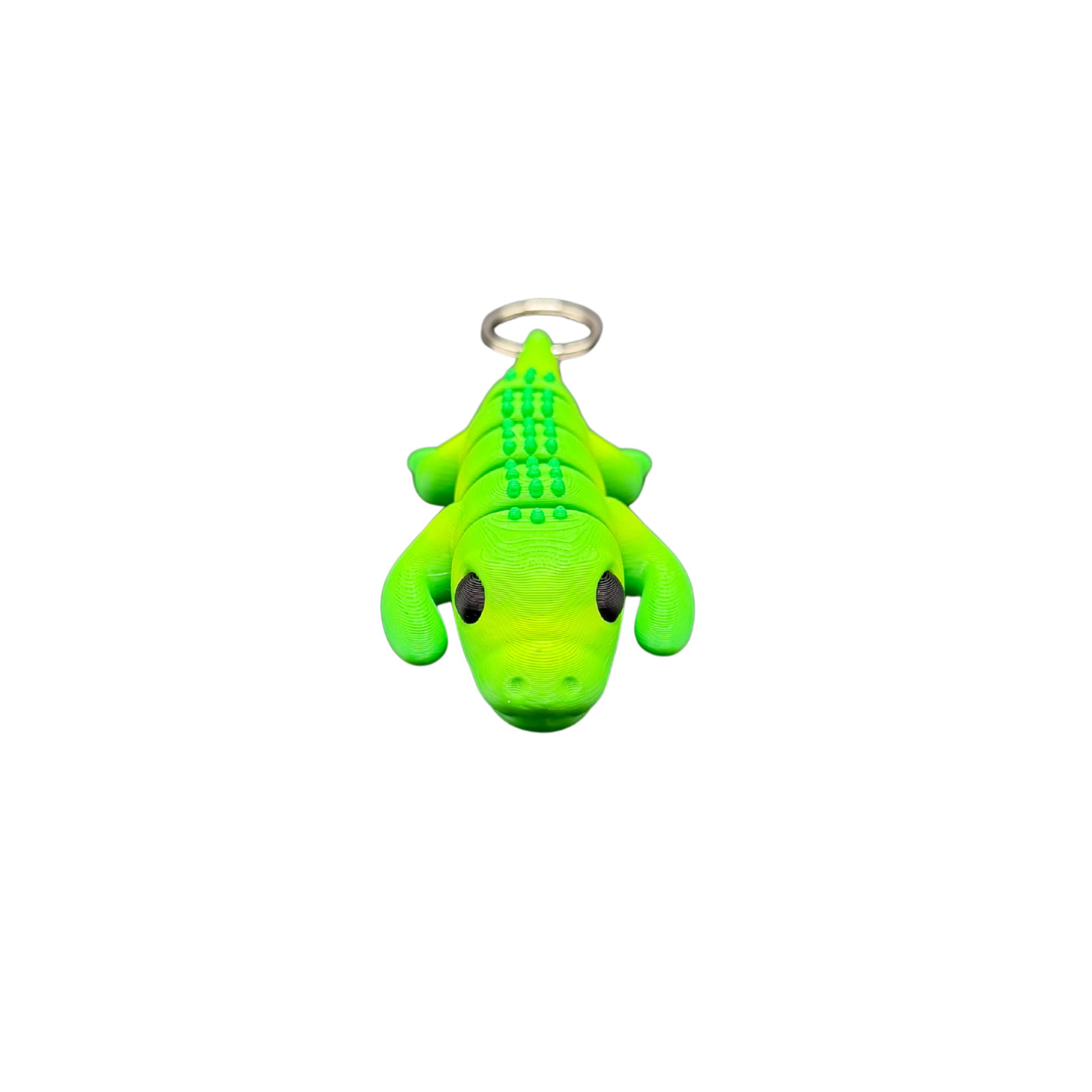 Articulated crocodile keychain reptile fidget toy accessory