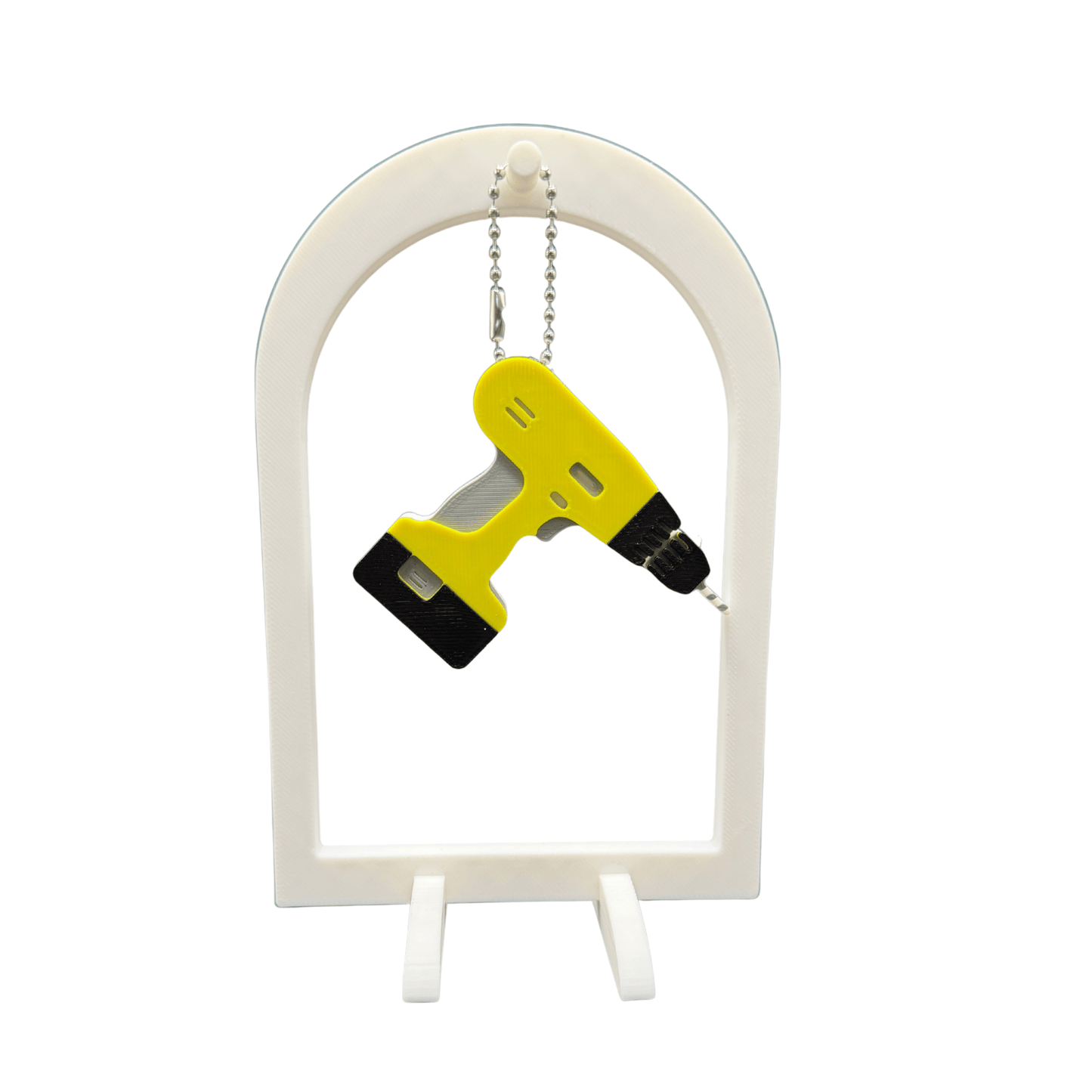 Power Tool Drill Can Tab Opener Keychain