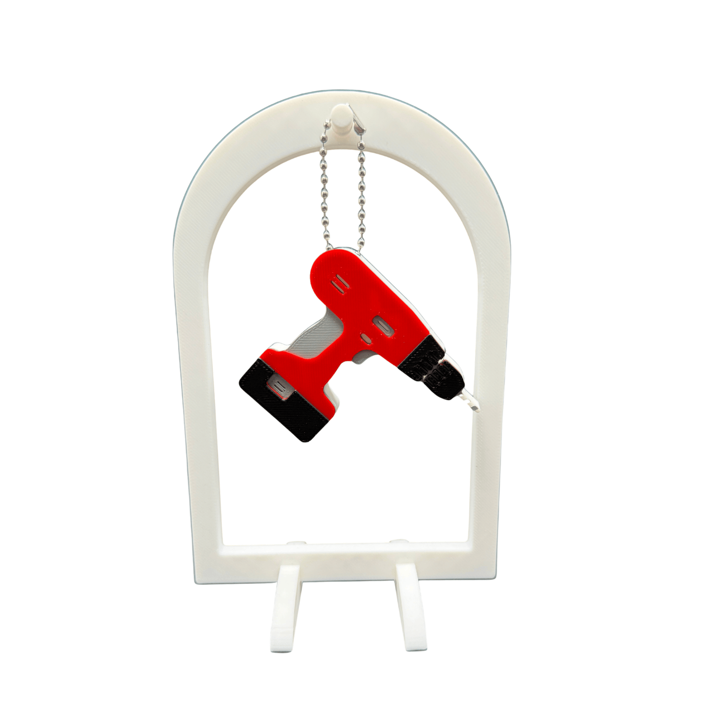 Power Tool Drill Can Tab Opener Keychain