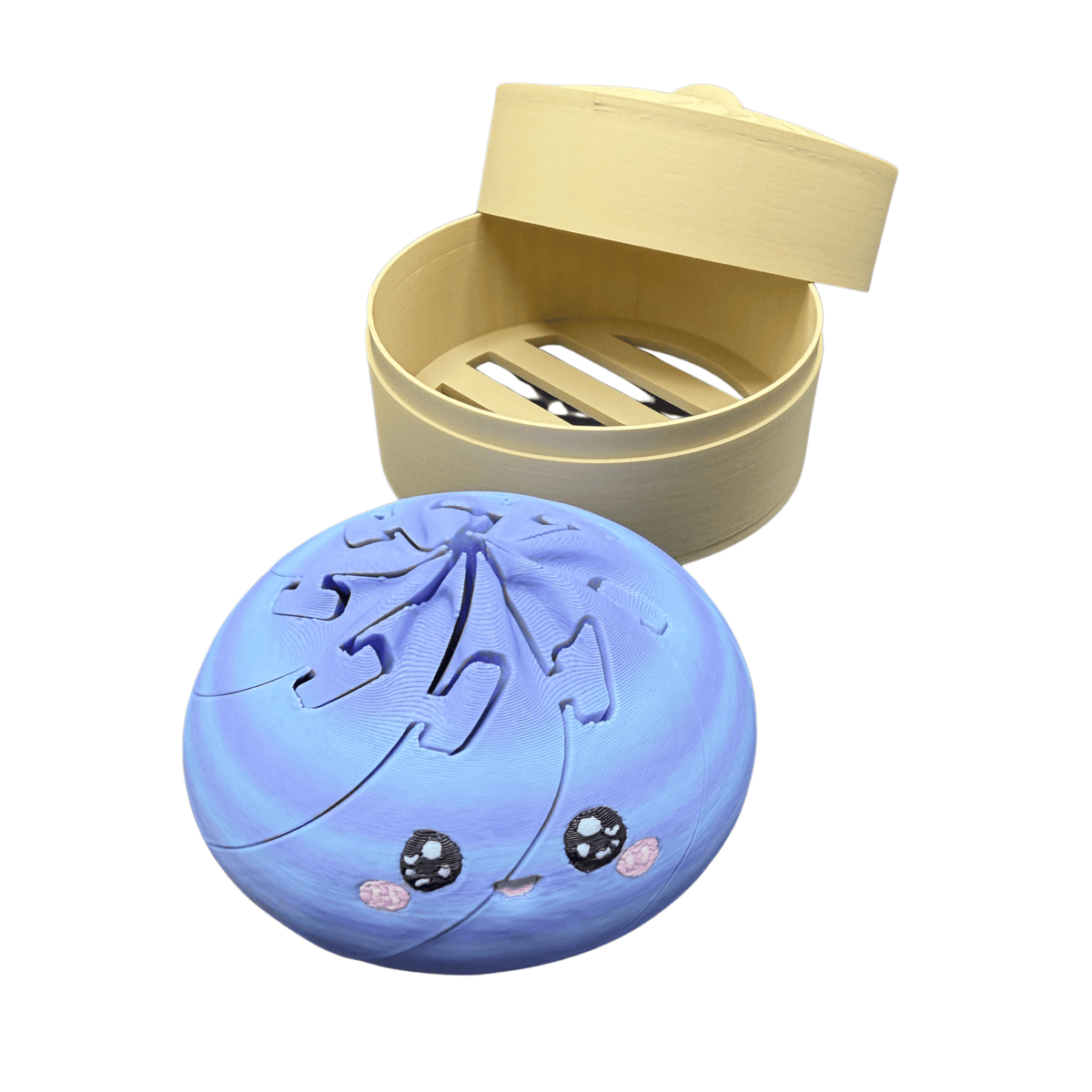 Dumpling Fidget Toy with Steamer Box 3D Printed