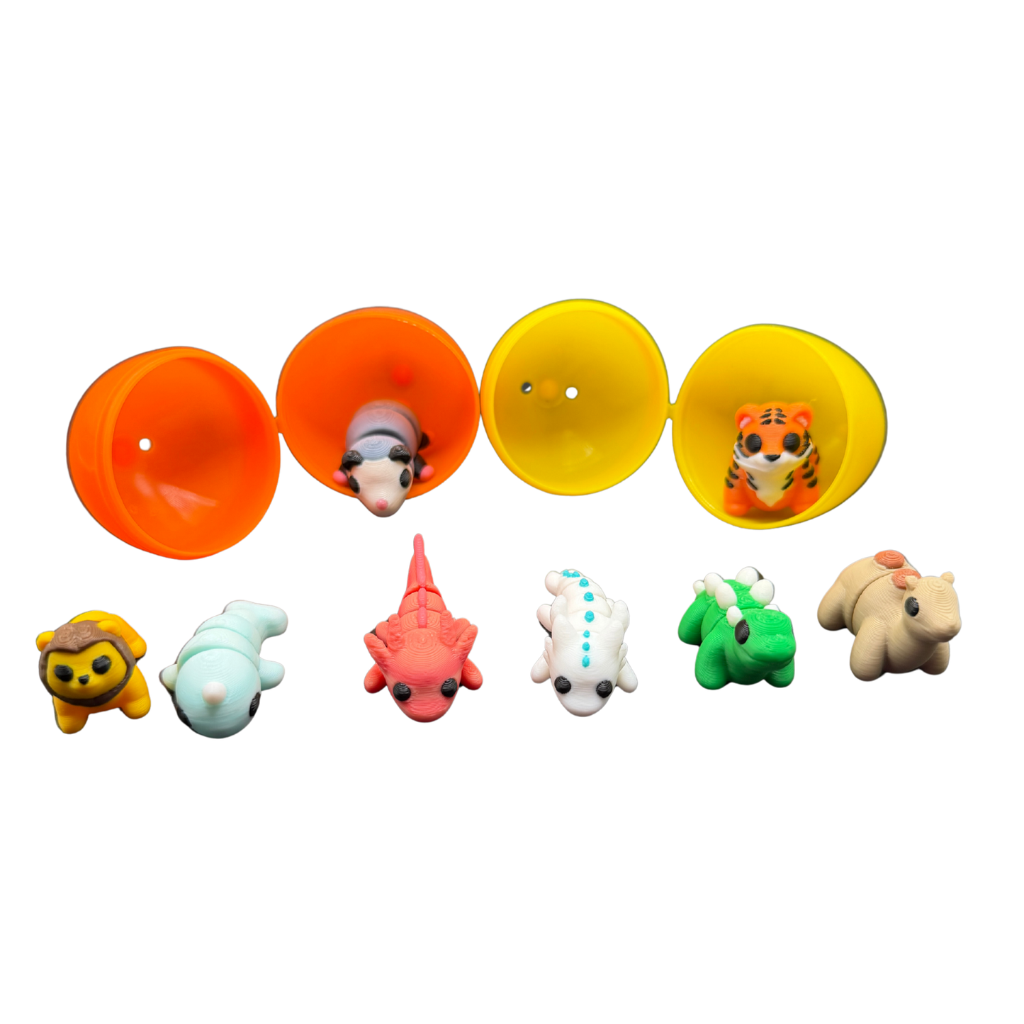 Mini Articulated Animals with Easter Eggs