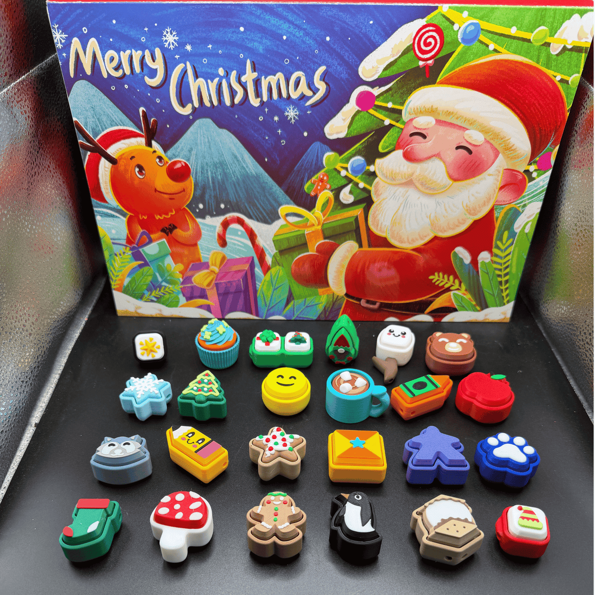 Fidget Clicker Advent Calendar 2026: 24 3D Printed Clickers