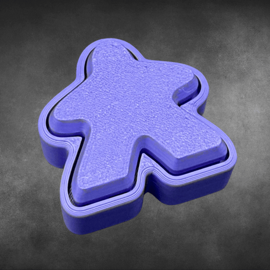 Free-ple Fidget Clicker Keychain | 3D Printed Meeple