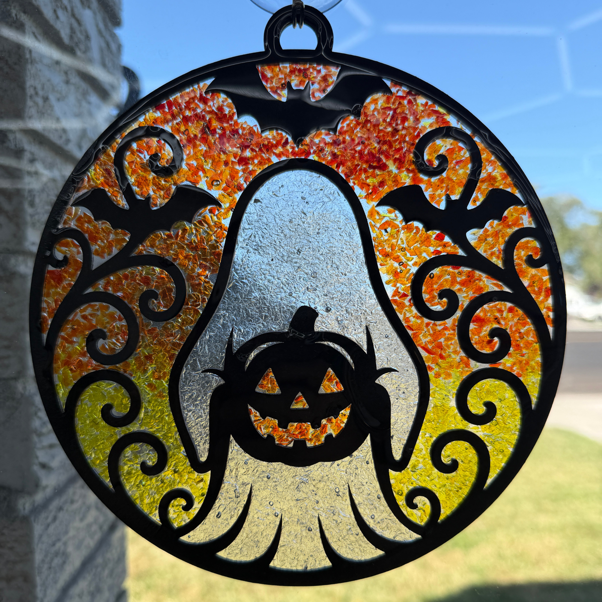 Halloween Crushed Glass Stained Glass Workshop