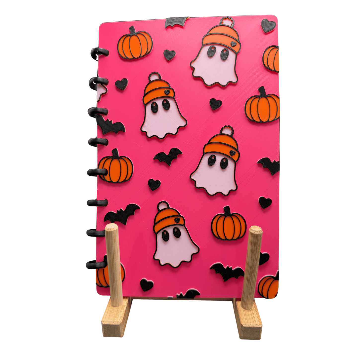 Cute Ghost and Pumpkin Notebook