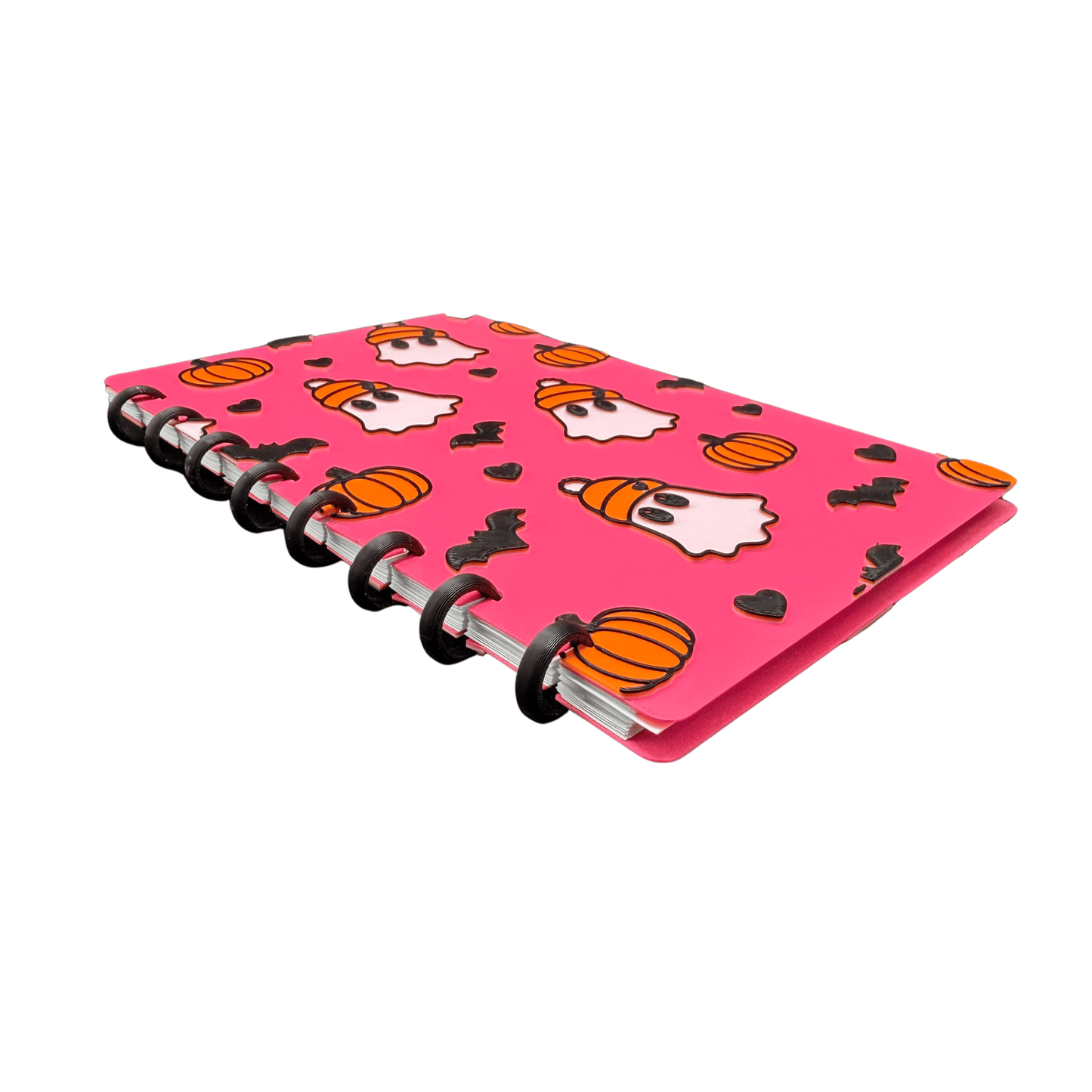 Cute Ghost and Pumpkin Notebook