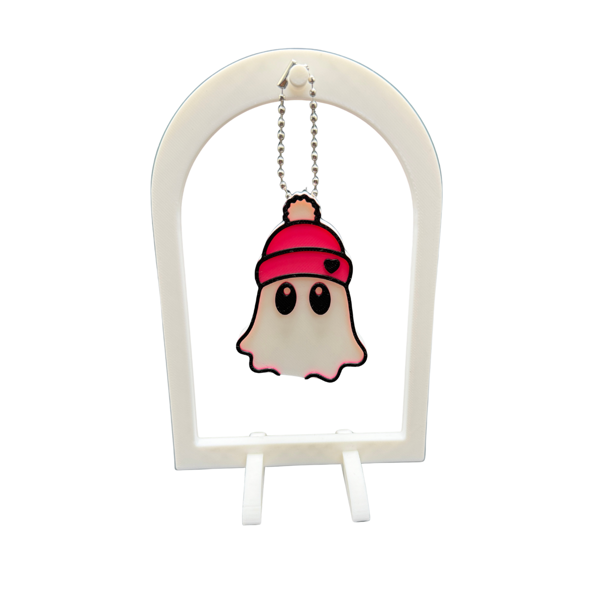 Cute Ghost Beanie Soda Can Opener Keychain