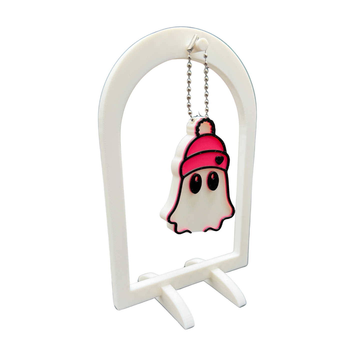 Cute Ghost Beanie Soda Can Opener Keychain