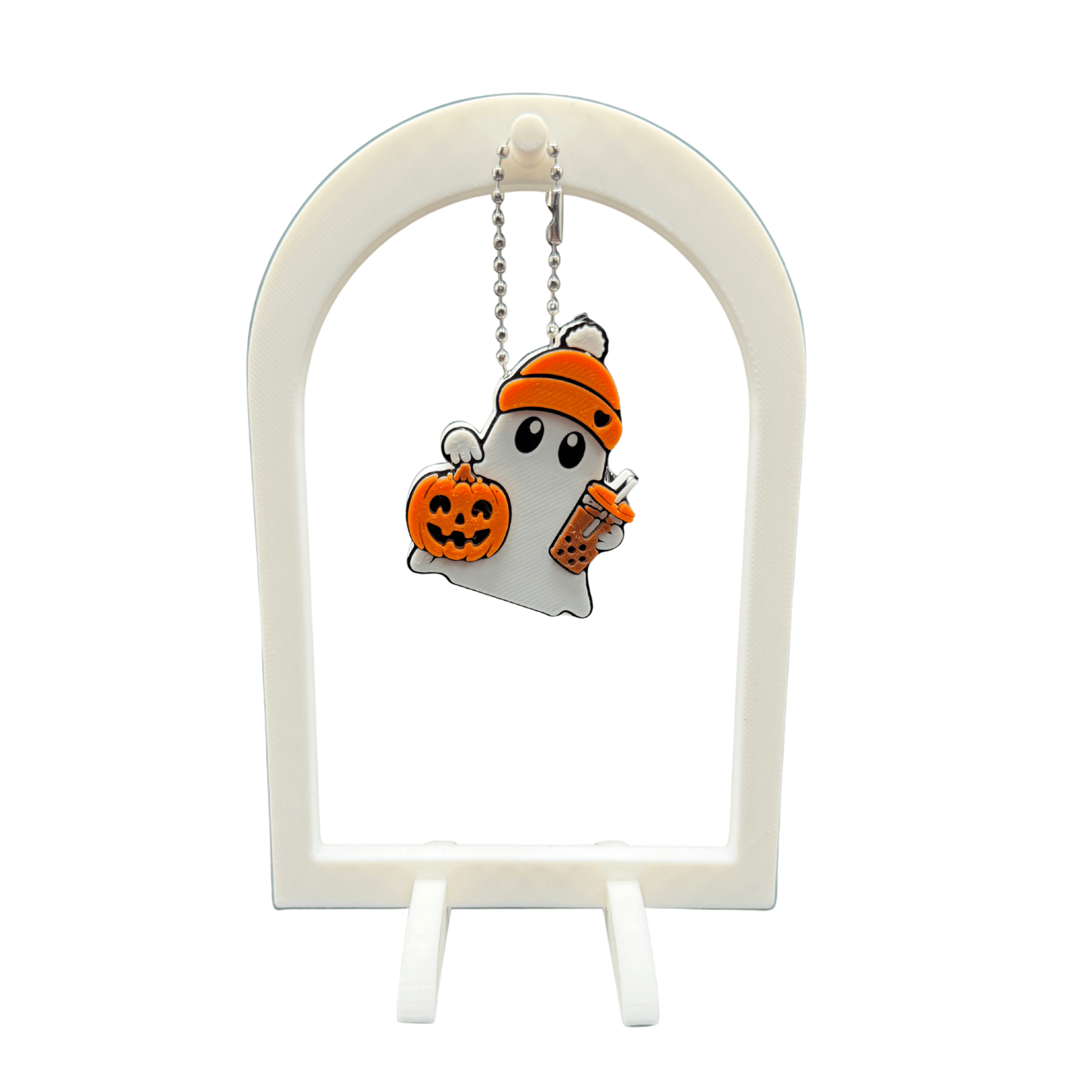 Ghost Can Tab Opener with Pumpkin and Drink