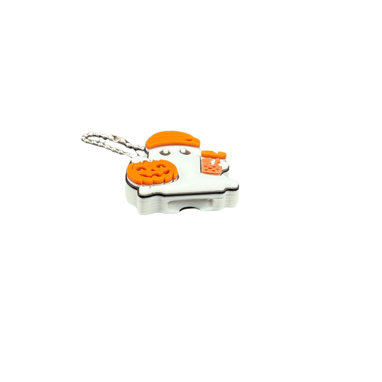 Ghost Can Tab Opener with Pumpkin and Drink