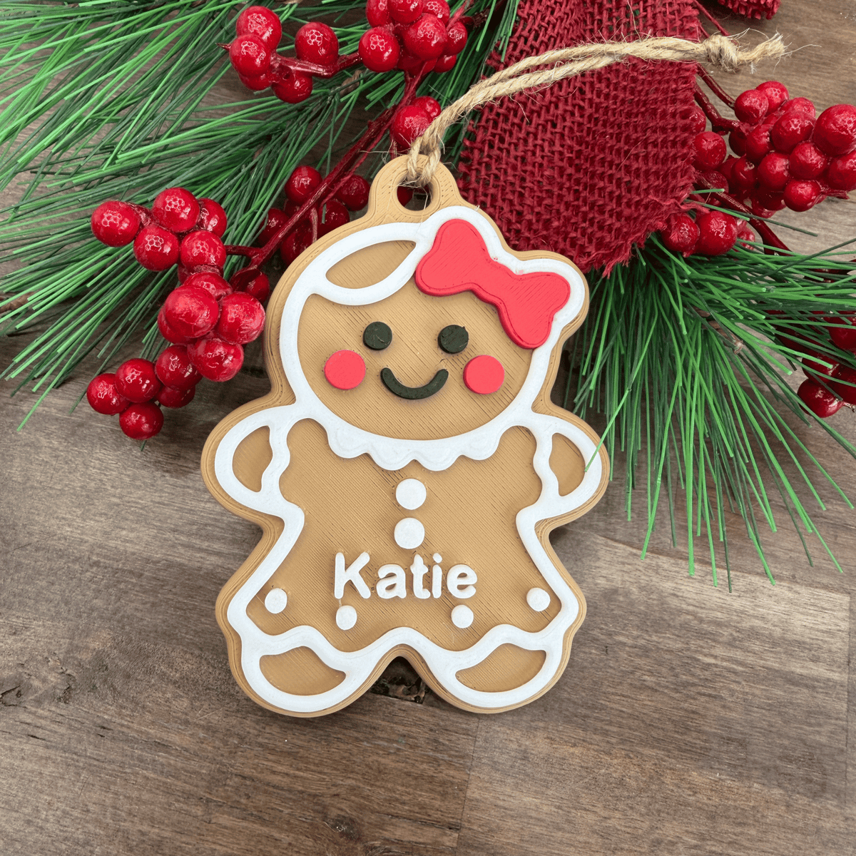 Personalized Gingerbread Ornament | Custom Name